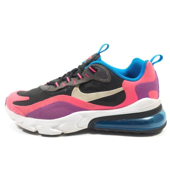 Nike Shoes - Nike Air Max 270 React Running Shoes - Women's Size 6.5 / Youth's 5 - Pink Black